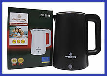Електричний чайник дисковий Crownberg CB 2845 чорний