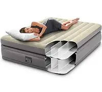 Надувная двухспальная кровать Intex 64164, 152 х 203 х 51см, со встроенным электрическим насосом