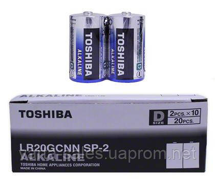 Батарейки Toshiba LR20/D (щелочная-alkaline) BL2 - фото 1 - id-p252232148