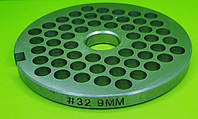 Решетка (сетка) из нержавейки (d-105мм, диаметр отверстий 9мм) для электромясорубки МИМ-500, МИМ-600, МИМ-632