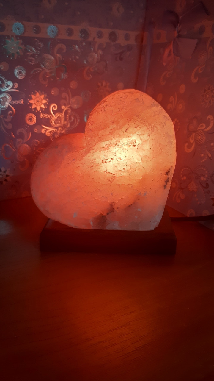 Соляная лампа Сердце Маленькое (13*13*6см) - фото 2 - id-p1531148671