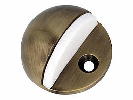 Amig Упор дверний підлоговий мод.101- Ø 45х24,5 mm антична бронза (напівсфера, біл.різ.)