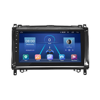 Магнітола Lesko для Mercedes-Benz A-Клас II (W169) Рестайлінг 2008-2012г 9" 2/32Gb 4G Wi-Fi GPS Top 29шт