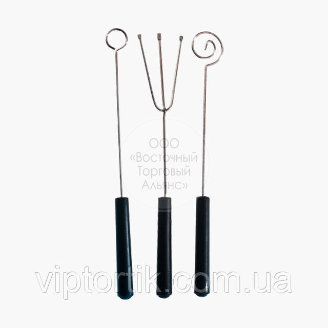 Набір виделок для роботи з шоколадом — 3 шт., фото 1