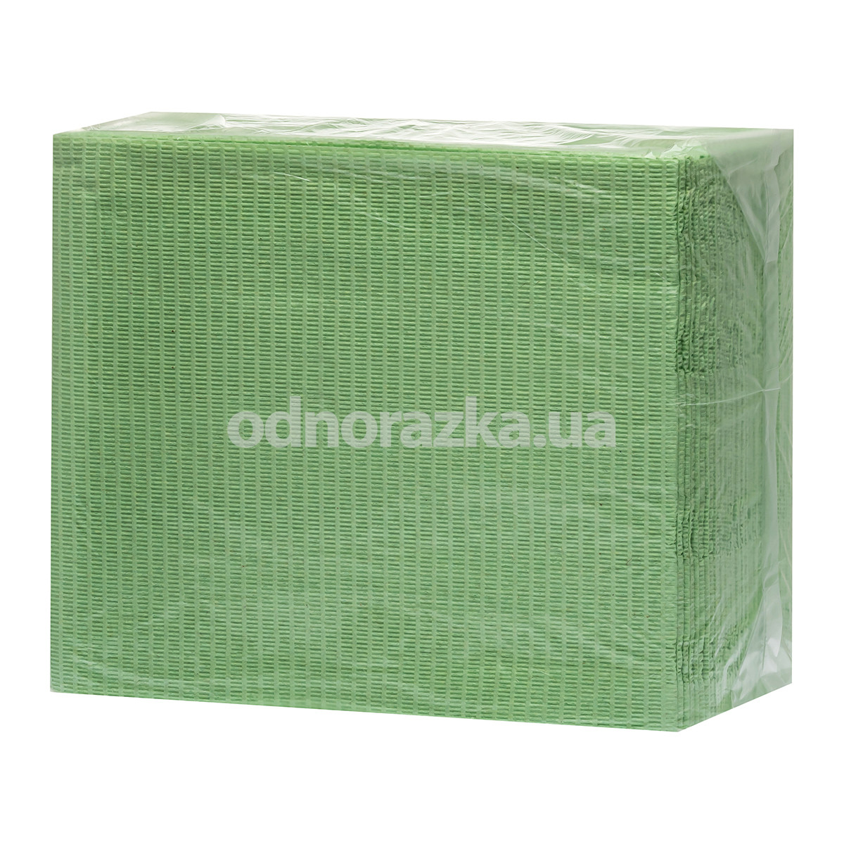 Стоматологічні нагрудники (серветки) 40х33 см, зелені 20 гр/м2, 50 шт