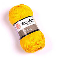 YarnArt IDEAL (Идеал) № 228 желтый (Пряжа хлопок, нитки для вязания)