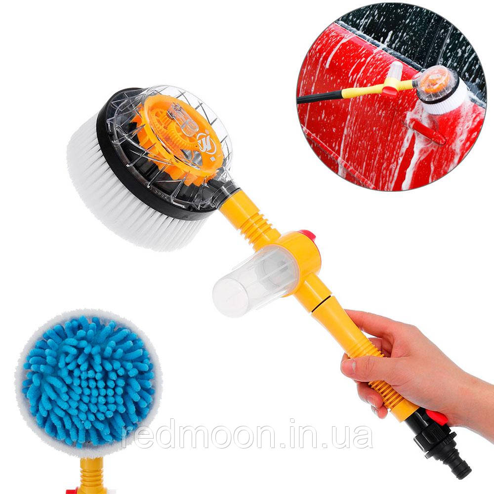 Щітка для шлангу, що обертається, Water Blast Cleaner Roto Brush / Насадка для миття авто