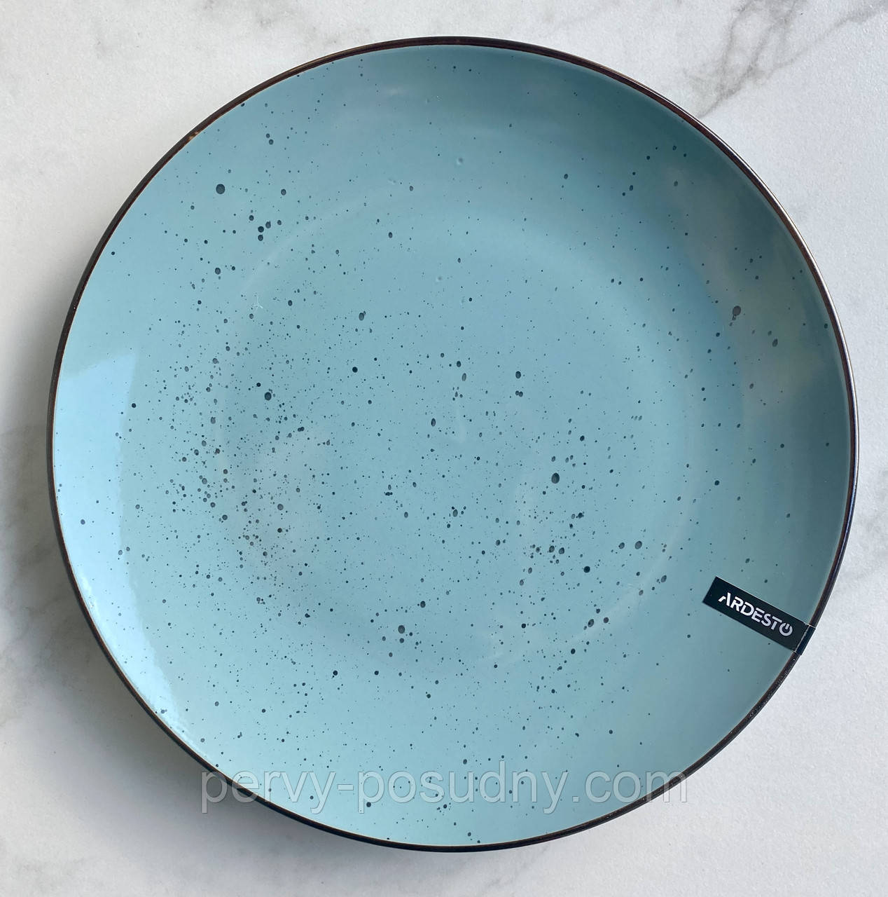 Керамічна тарілка обідня Ardesto Misty blue 26 см AR2926BGC