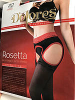 ЖІНОЧІ КОЛГОТИ З ВІДКРИТИМИ БЕДРАМИ І АЖУРНИМ ПОЯСОМ