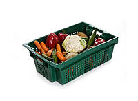 Харчові Ящики пластикові перфоровані для зберігання овочів фруктів м'яса риби 600 400 200