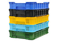 Ящики пластикові перфоріровані для ягід Ягодные ящики пластиковые для хранения 600x400x115, 10кг (1 сорт)