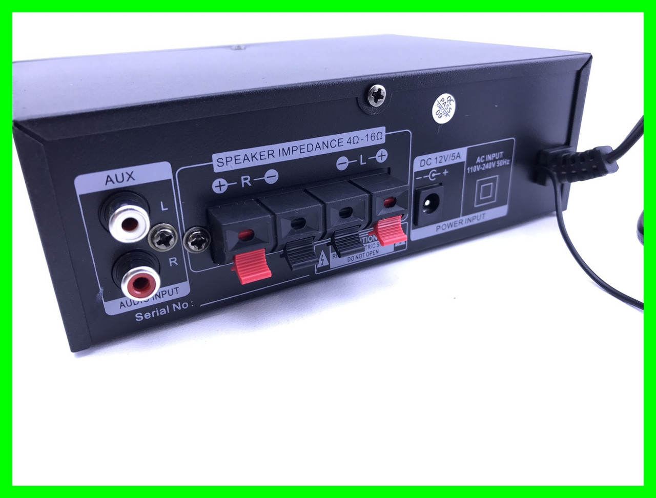Усилитель звука ZPX ZX-1311 интегральный усилитель со встроенным медиаплеером FM тюнером - фото 8 - id-p1577262810