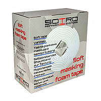 Поролонова стрічка SOTRO soft tape, самоклеюча для ущільнення і маскування, 13мм*5м