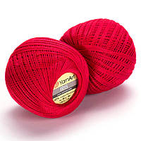 YarnArt IRIS (Ирис) № 916 красный (Пряжа мерсеризованный хлопок, нитки для вязания)