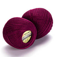YarnArt IRIS (Ірис) № 920 бордовий (Пряжа мерсеризована бавовна, нитки для в'язання)