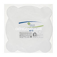 Серветки чаші-плювальниці Polix, спанбонд, білі, 50 шт