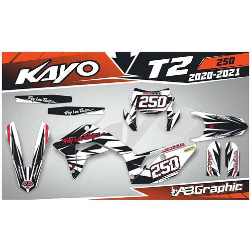 Наклейки на мотоцикл KAYO T2/T4 (172FMM, 2020-2021) 9 (ID#1569449111 ...
