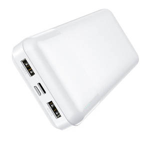 Портативний зарядний пристрій повер банк Power Bank Hoco J72A 20000 mAh, білий, фото 3
