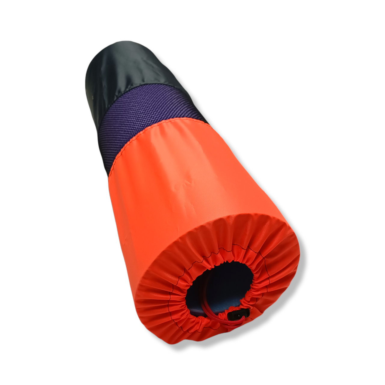 Чохол для килимка (каремата) з сіткою чорно-помаранчевий YOGA 67х18 см