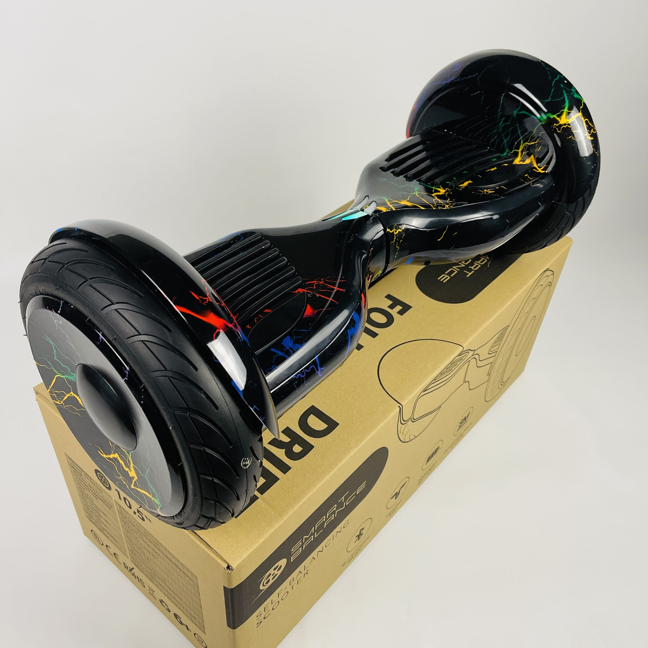 Гіроборд SMART BALANCE 10.5 PRO + Tao-Tao APP + музична колонка | Кольорова блискавка | гіроскутер із самобалансом