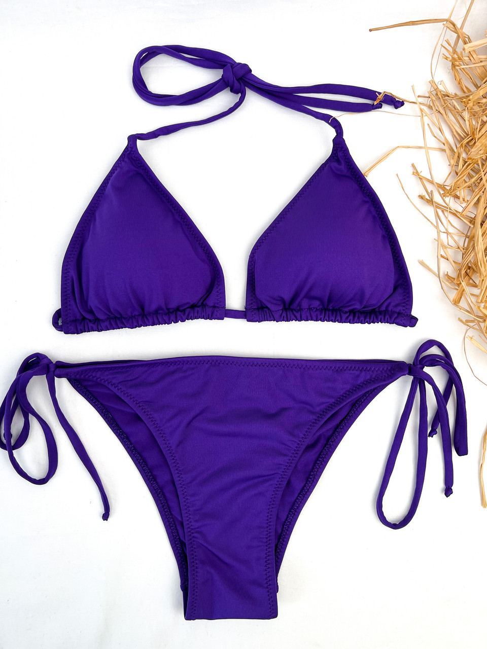 Купить Раздельный купальник бикини шторки, фиолетового цвета S/М, цена ...