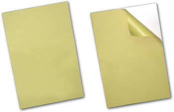 Пластик самоклеющийся двухсторонний для производства фотокниг Self-adhesive PVC sheet, white, 0.5 mm, 23x31 - фото 1 - id-p1575690626