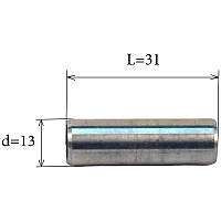Палец поршня, 13мм, поршневой палец, запчасти двигателя на мопед, мотоцикл, скутеретту 4т, 50 кубов,