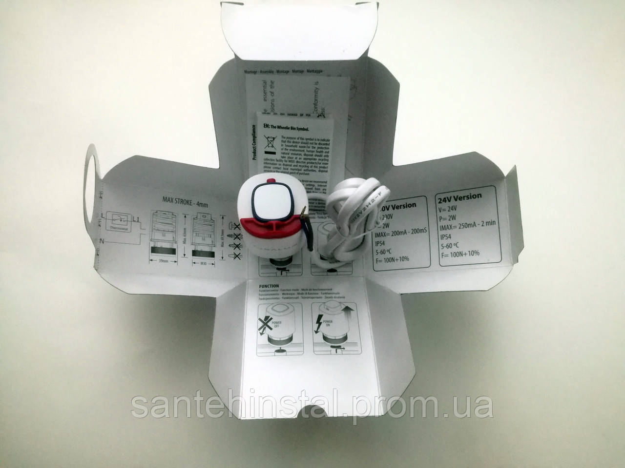 Термоэлектрический привод Salus T30NC230 - нормально закрытый - фото 8 - id-p1570475643