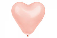 Воздушные шары в форме сердца 10 шт персиковые