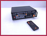 Підсилювач звуку стерео якість ZPX ZX-1312 з пультом\ Інтегрольний підсилювач зі вбудованим медіаапереробом FM, фото 2