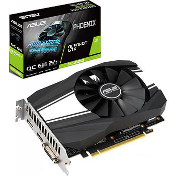 Видеокарта ASUS GeForce GTX1660 SUPER 6144Mb PHOENIX OC (PH-GTX1660S-O6G)