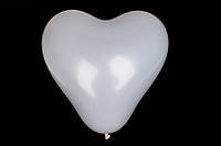 Воздушные шары в форме сердца 10 шт молочные