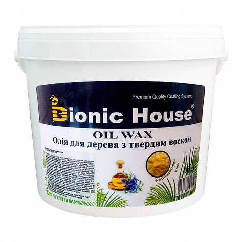 Карнаубський Масло-віск для дерева Bionic-House 10л (прозорий), фото 1