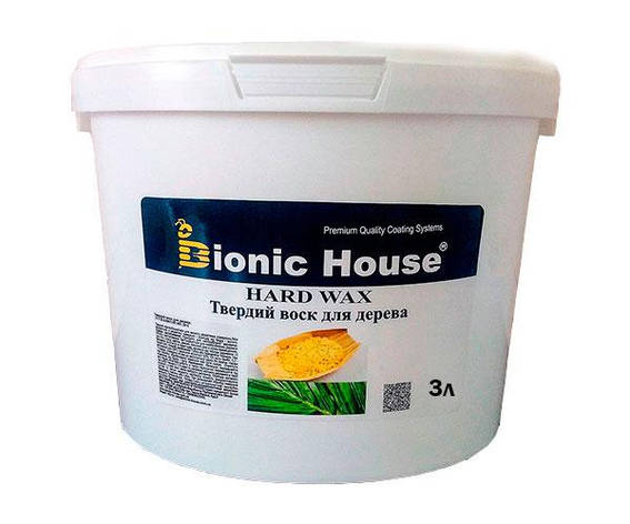 Карнаубський Віск для дерева універсальний Bionic-House 3л Безбарвний, фото 1