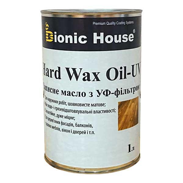 Олія для підлоги з твердим воском і УФ-фільтром HardWax Oil UV 1л Безбарвний