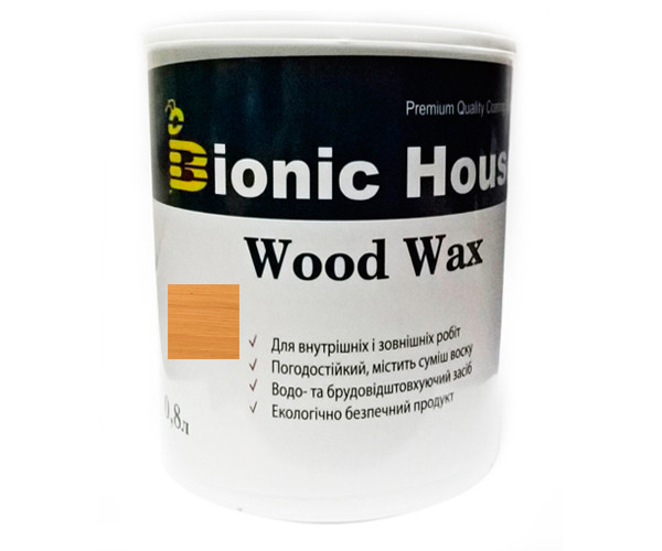 Фарба для дерева WOOD WAX Bionic-House 0,8 л Дуб А105