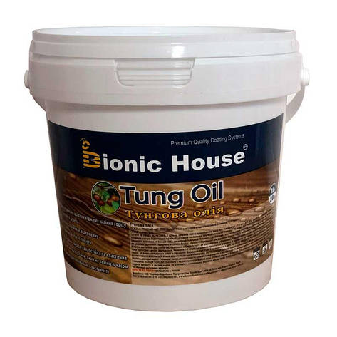 Тунгове масло Tung Oil Bionic-House 1л Безбарвний, фото 1