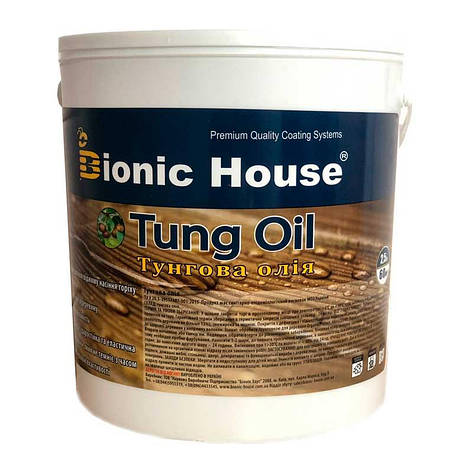 Тунгове масло Tung Oil Bionic-House 2,5 л Безбарвний, фото 1