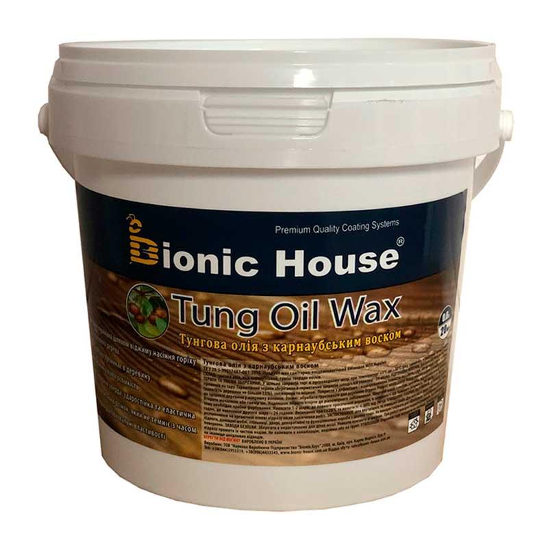 Тунгове масло з карноубским воском Tung Oil Bionic-House 1л Безбарвний