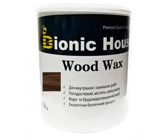 Фарба для дерева WOOD WAX Bionic-House 0,8л Палісандр А111, фото 2