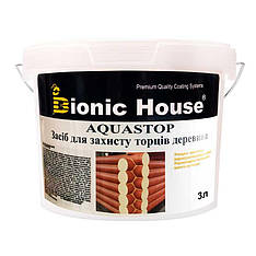 Торцезамазка для тимчасової герметизації торців стінових колод, бруса, балок, масивных і клеєних конструкцій, 3л