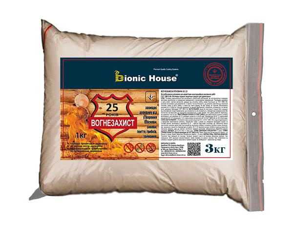 Вогнезахисний склад БС-13 Bionic-House 3кг Безбарвний