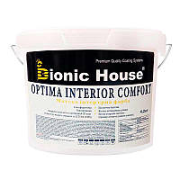 Optima Interior Comfort - Акрилова фарба для стін та стель Bionic-House 4,2кг Біла будь-який RAL відтінок на