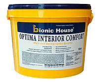Optima Interior Comfort - Акрилова фарба для стін та стель Bionic-House 14кг Біла будь-який RAL відтінок на