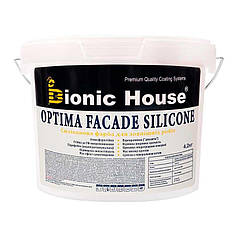Optima Facade Silicone - Зносостійка гідрофобна силікон-акрилова фарба для мінеральних фасадів Bionic-House