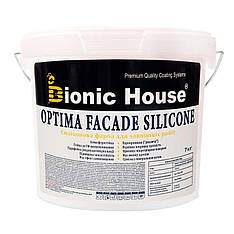 Optima Facade Silicone - Зносостійка гідрофобна силікон-акрилова фарба для мінеральних фасадів Bionic-House
