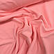 Трикотаж інтерлок пеньє, однотонний рожева пудра (Туреччина шир. 1,8 м) (T-0009), фото 3