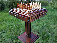 Шахматный стол "Battle for Kings" с двумя ящиками для хранения фигур "Knights"&"Battle of Thrones"