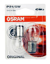 OSRAM (Germany) 7528-02B — Автолампа (2 контактна) P21/5W (12V) (в задній габарит + стоп) (комплект 2 шт.)