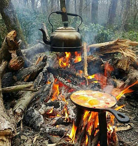 Кресало, багаття, розпал